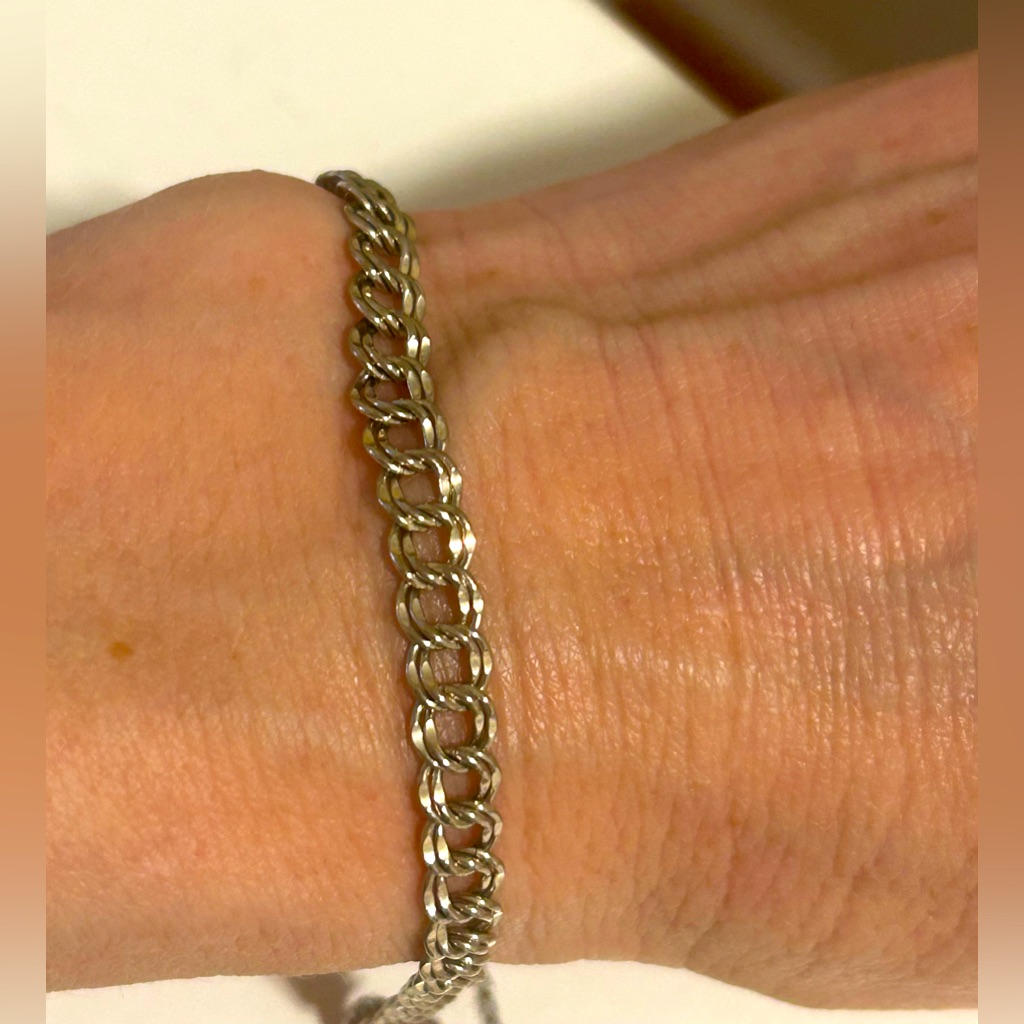 Vintage Elco Sterling Silver Mcm Charm Bracelet